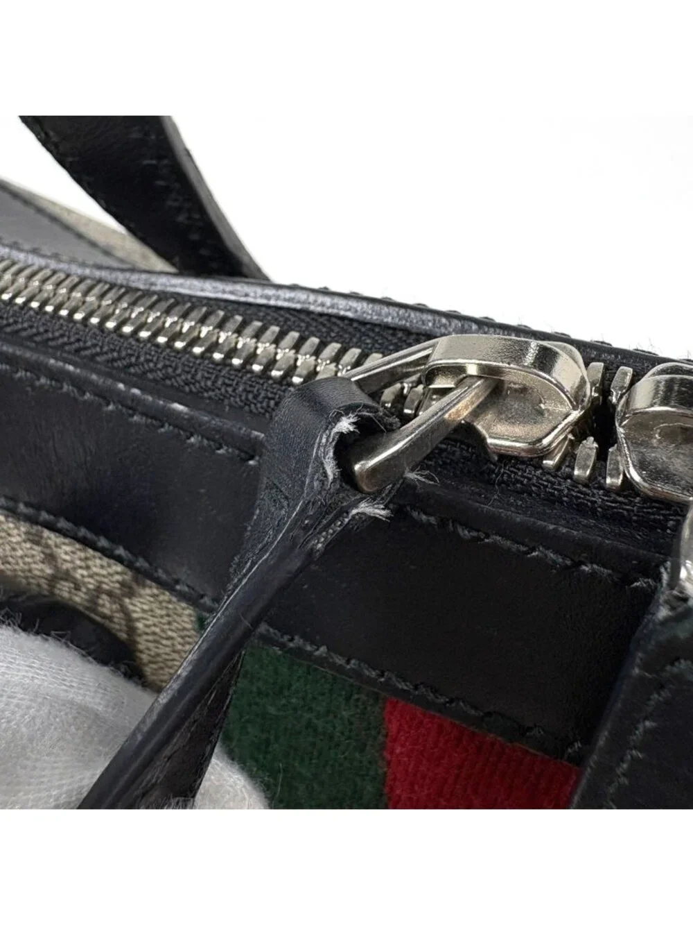 Gucci Business Bag GG Pattern Web Sherry Line Beige